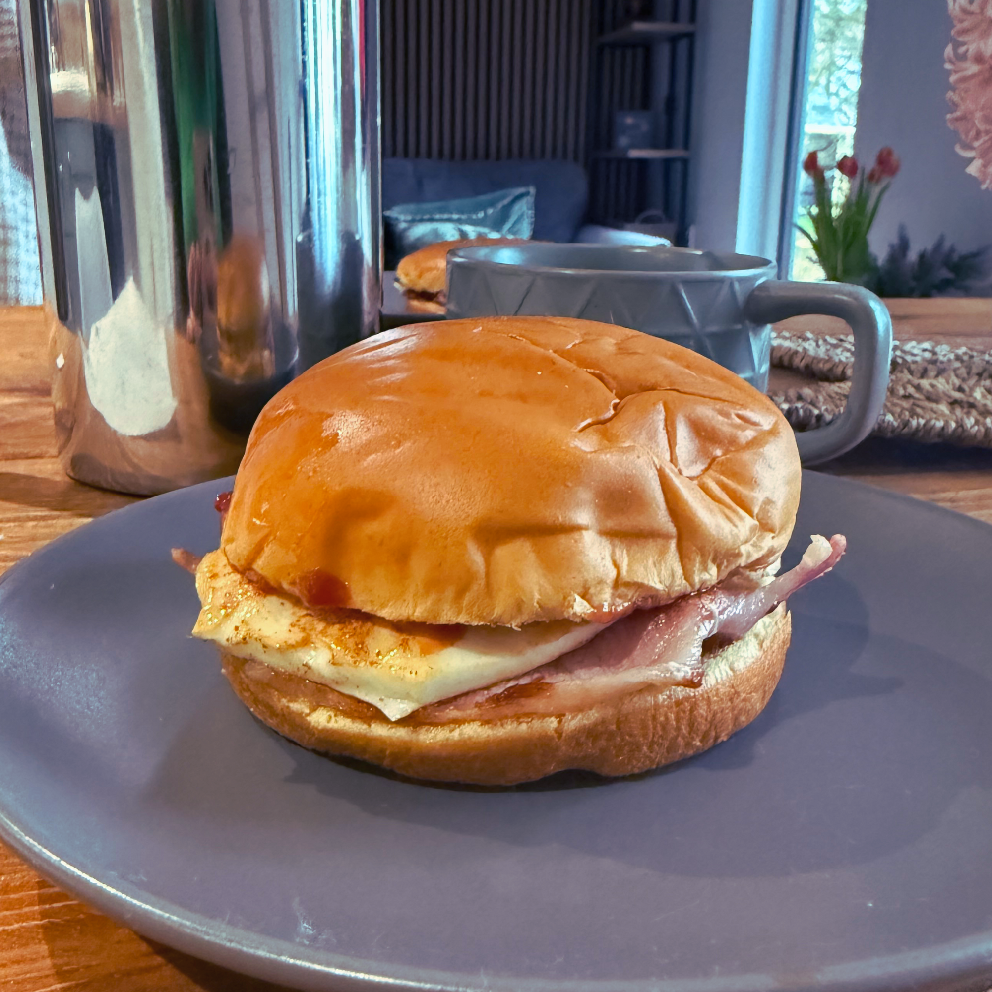 Bacon & Egg Brioche Bap