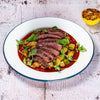BBQ Flat-Iron Steak With Homefries