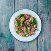 Grilled Lamb with BBQ Potato Salad