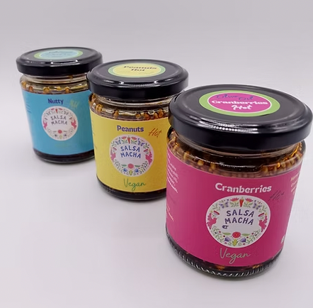 Salsa Macha - Mild Cranberry or Hot Nutty (160g)